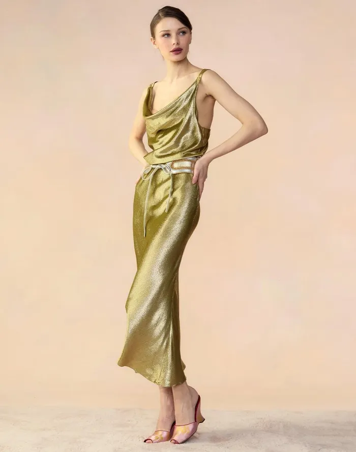 Women Cynthia Rowley Bottoms Shimmering Siren Skirt Green Women Cynthia Rowley Bottoms Shimmering Siren Skirt Green