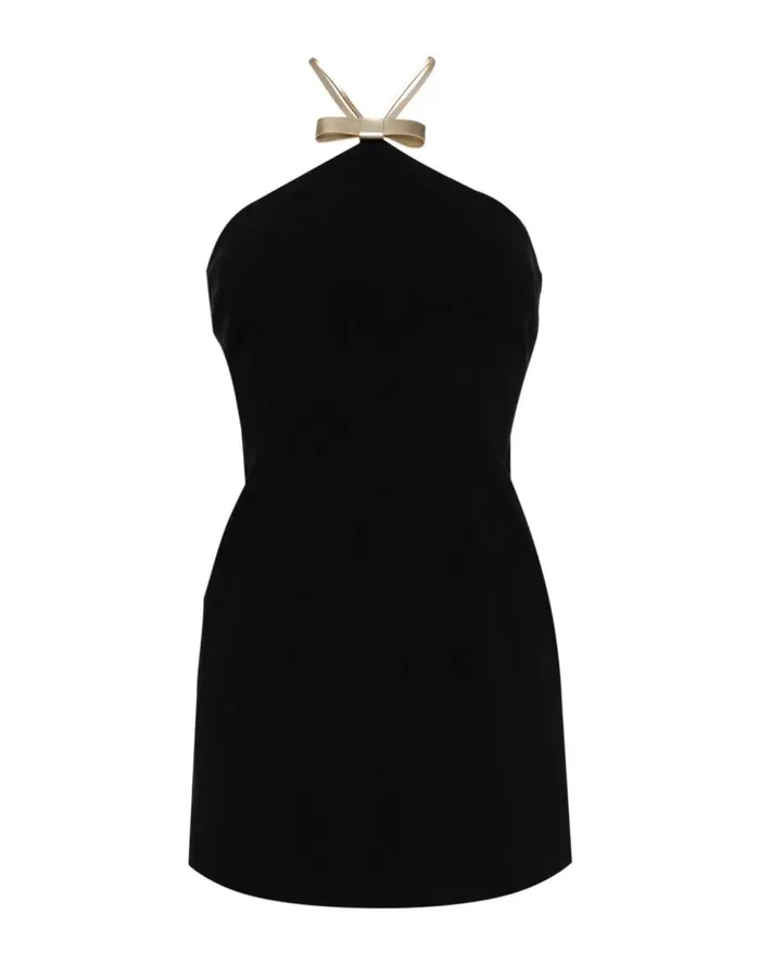 Women Cynthia Rowley Dresses The Little Bow Dress Black Women Cynthia Rowley Dresses The Little Bow Dress Black