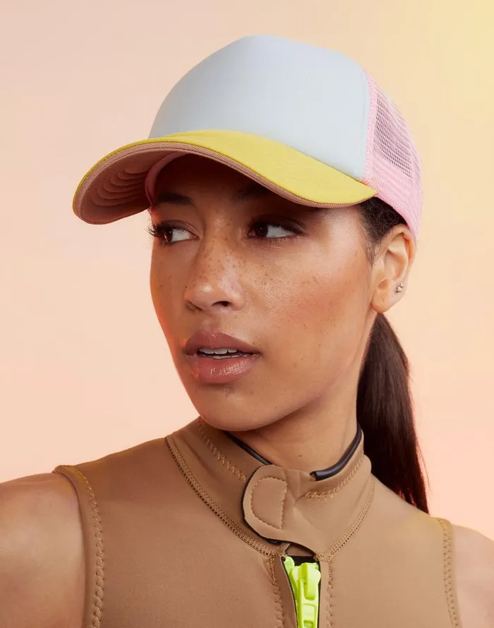 Women Cynthia Rowley Swim Colorblock Trucker Hat Ylbupk