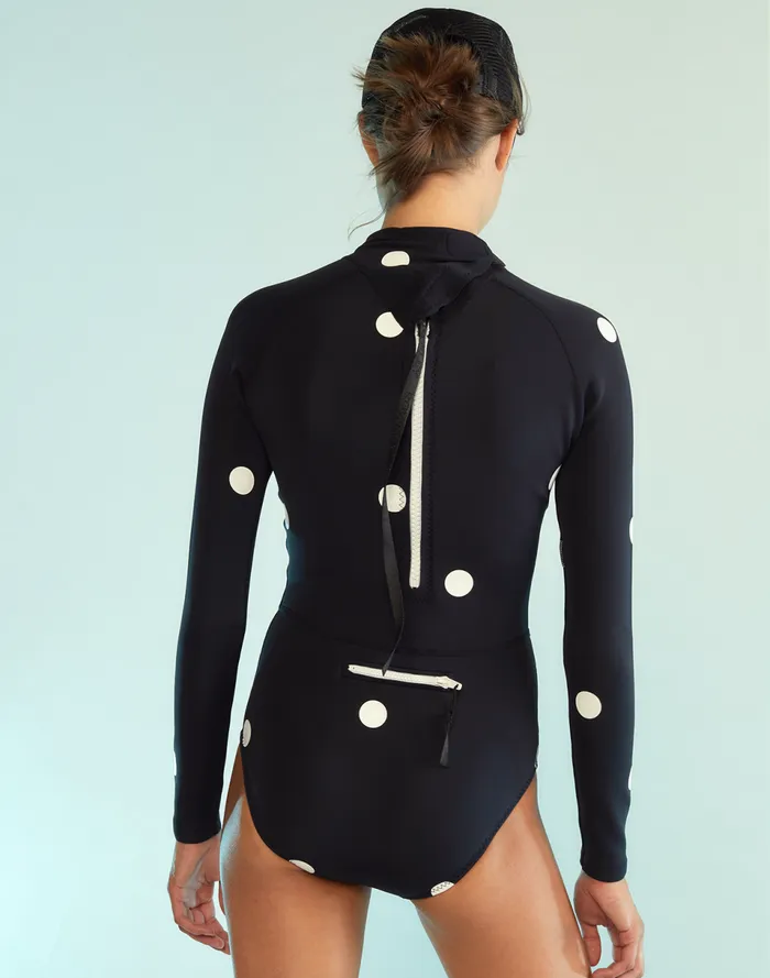 Women Cynthia Rowley Swim Cruz Wetsuit Bkwht Women Cynthia Rowley Swim Cruz Wetsuit Bkwht