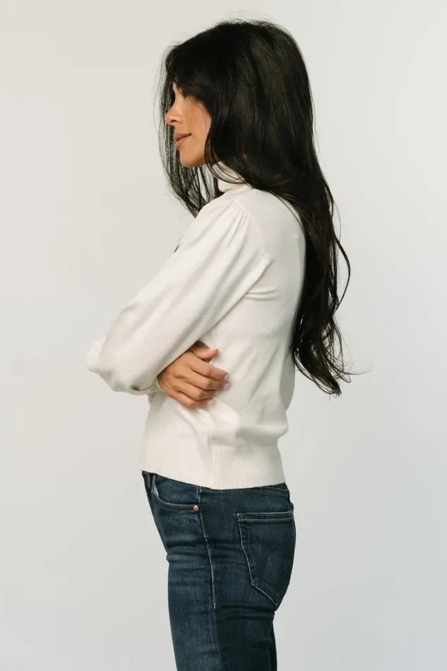 Women Danica Turtleneck Knit Top Ivory Baltic Born Blouses and Shirts Women Danica Turtleneck Knit Top Ivory Baltic Born Blouses and Shirts