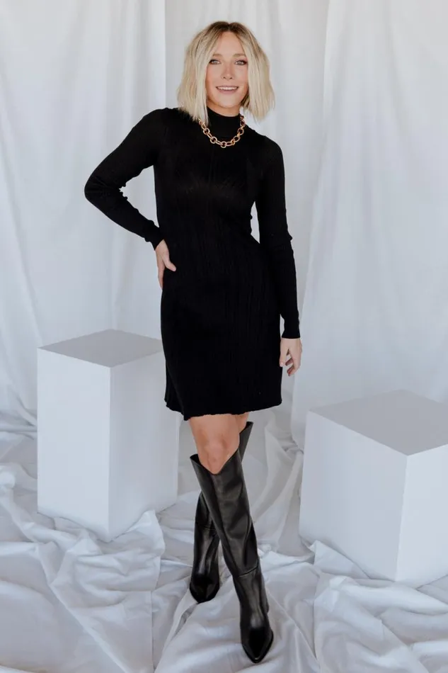 Women Dastrup Ribbed Dress Black Baltic Born Short Dresses Women Dastrup Ribbed Dress Black Baltic Born Short Dresses