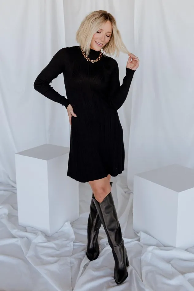 Women Dastrup Ribbed Dress Black Baltic Born Short Dresses Women Dastrup Ribbed Dress Black Baltic Born Short Dresses