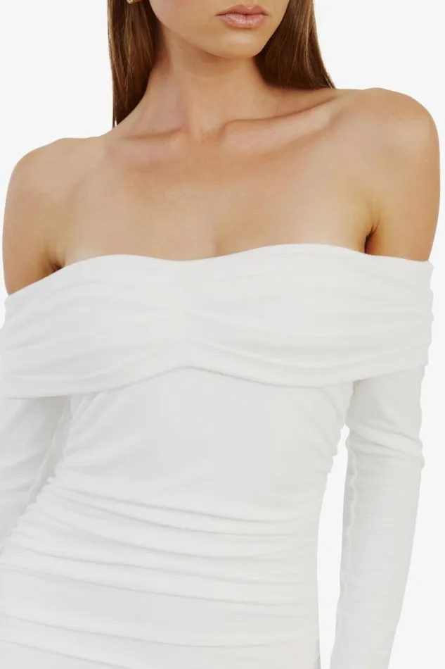 Women Day To Night Dresses Bardot Arkie Knit Maxi Dress In Ivory Ivory Women Day To Night Dresses Bardot Arkie Knit Maxi Dress In Ivory Ivory