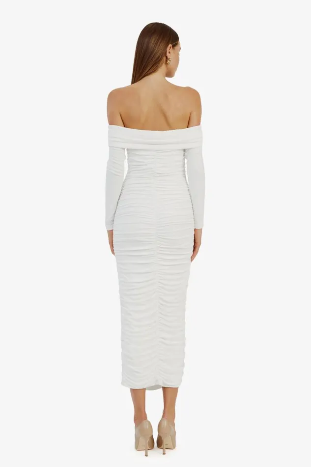 Women Day To Night Dresses Bardot Arkie Knit Maxi Dress In Ivory Ivory Women Day To Night Dresses Bardot Arkie Knit Maxi Dress In Ivory Ivory