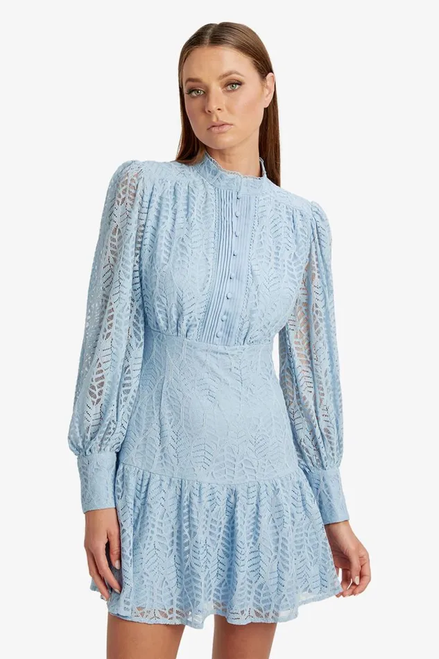 Women Day To Night Dresses Bardot Remy Lace Dress In Light Blue Light Blue Women Day To Night Dresses Bardot Remy Lace Dress In Light Blue Light Blue