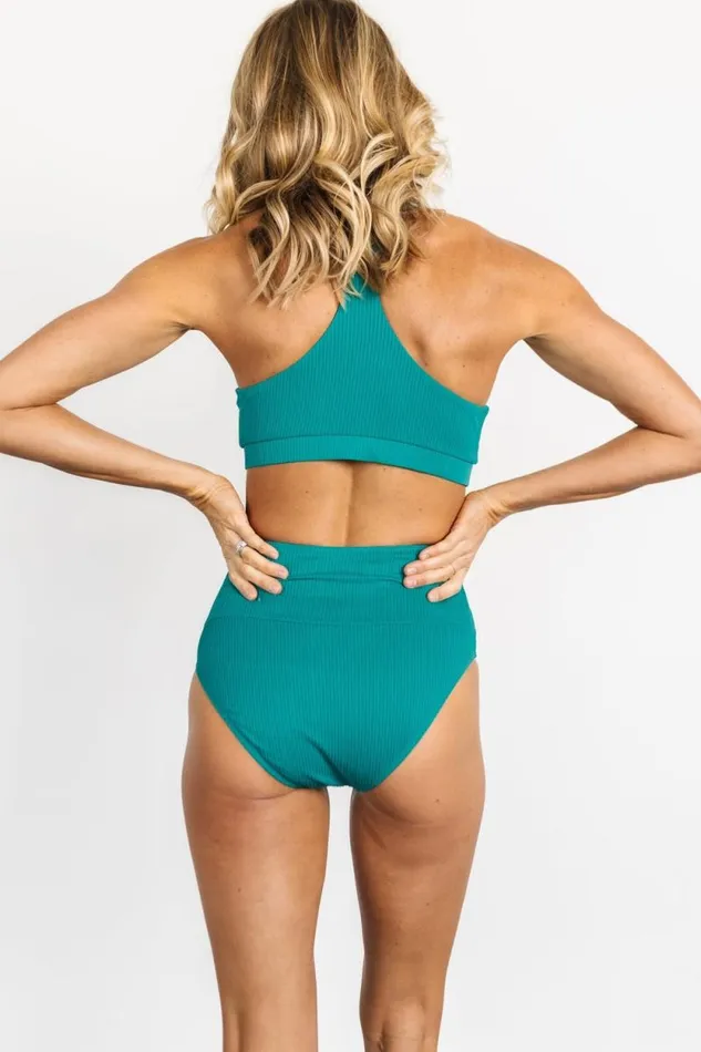 Women Del Mar Ribbed Bikini Bottom Jade Baltic Born Bikini Women Del Mar Ribbed Bikini Bottom Jade Baltic Born Bikini