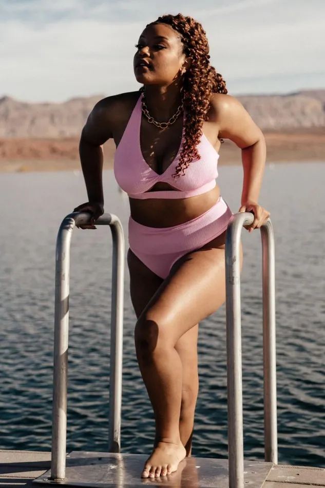 Women Del Mar Ribbed Bikini Bottom Pink Baltic Born Bikini Women Del Mar Ribbed Bikini Bottom Pink Baltic Born Bikini