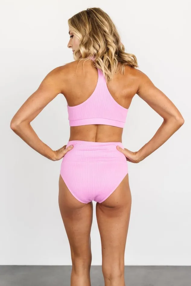 Women Del Mar Ribbed Bikini Bottom Pink Baltic Born Bikini Women Del Mar Ribbed Bikini Bottom Pink Baltic Born Bikini