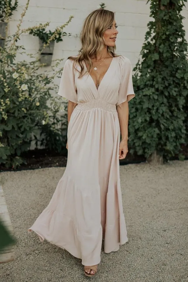 Women Delilah Maxi Dress Blush Baltic Born Maxi Dresses