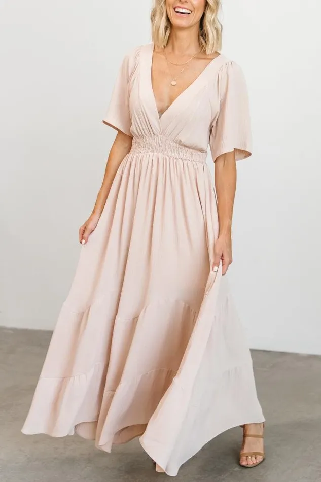 Women Delilah Maxi Dress Blush Baltic Born Maxi Dresses