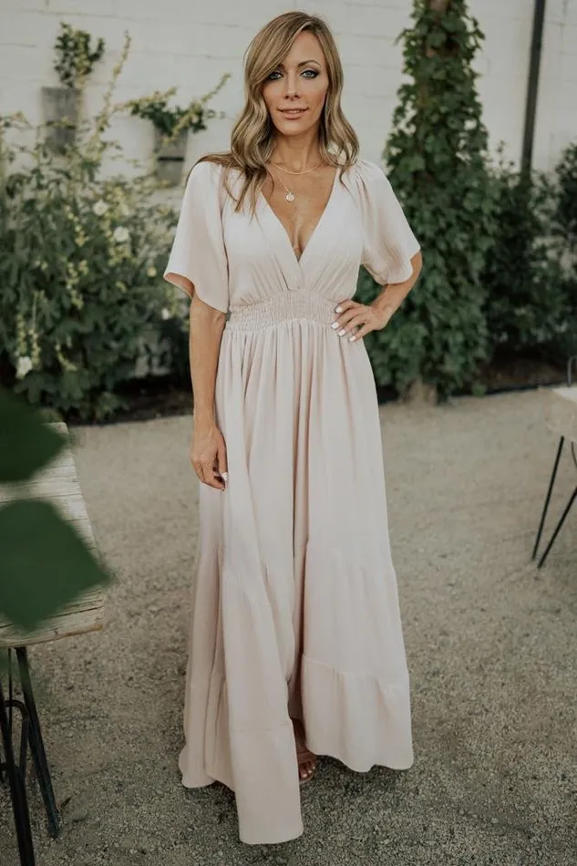 Women Delilah Maxi Dress Blush Baltic Born Maxi Dresses