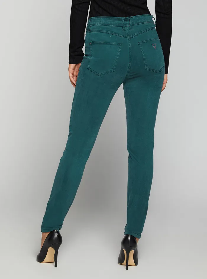 Women Denim GUESS Highrise 1981 Satin Skinny Denim Jeans In Regal Teal Wash Women Denim GUESS Highrise 1981 Satin Skinny Denim Jeans In Regal Teal Wash