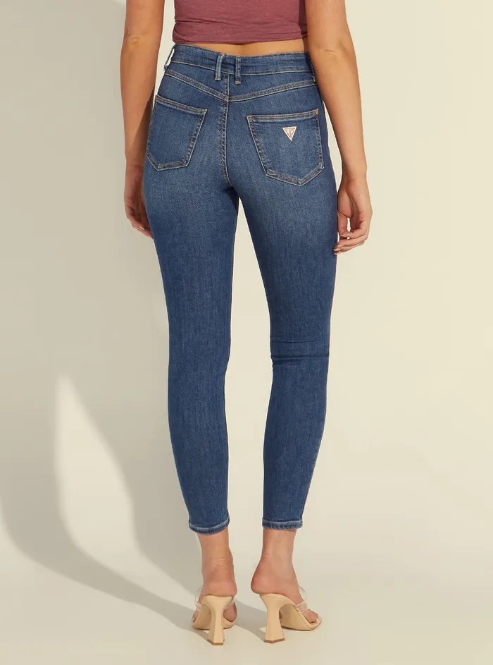 Women Denim GUESS Highrise Skinny Denim Jeans In Carrie Mid Wash Women Denim GUESS Highrise Skinny Denim Jeans In Carrie Mid Wash