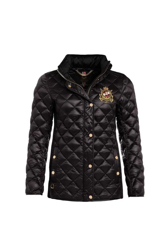 Women Diamond Quilt Classic Jacket Black Holland Cooper Jackets Women Diamond Quilt Classic Jacket Black Holland Cooper Jackets