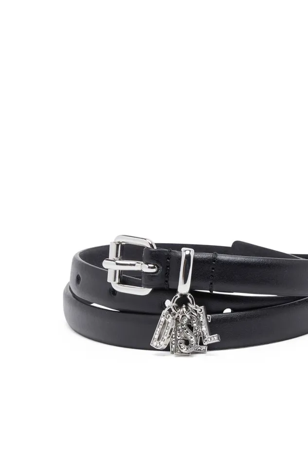 Women Diesel Belts BCHARMLOOP Black Women Diesel Belts BCHARMLOOP Black