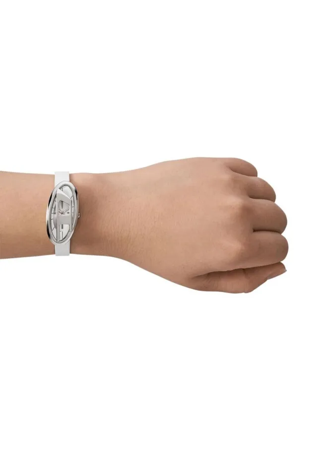 Women Diesel Caps Hats and Scarves DZ5613 WATCH White Women Diesel Caps Hats and Scarves DZ5613 WATCH White