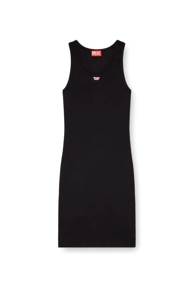 Women Diesel Dresses DTANKLONGD Black Women Diesel Dresses DTANKLONGD Black