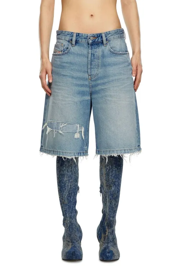 Women Diesel Jeans DESIRESHORT Light Blue Women Diesel Jeans DESIRESHORT Light Blue