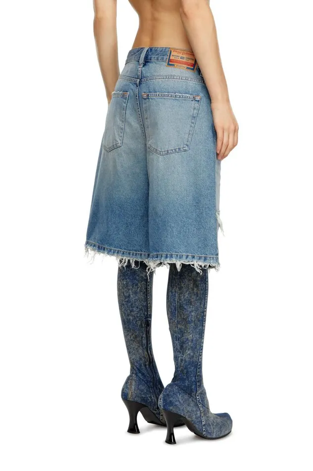 Women Diesel Jeans DESIRESHORT Light Blue Women Diesel Jeans DESIRESHORT Light Blue