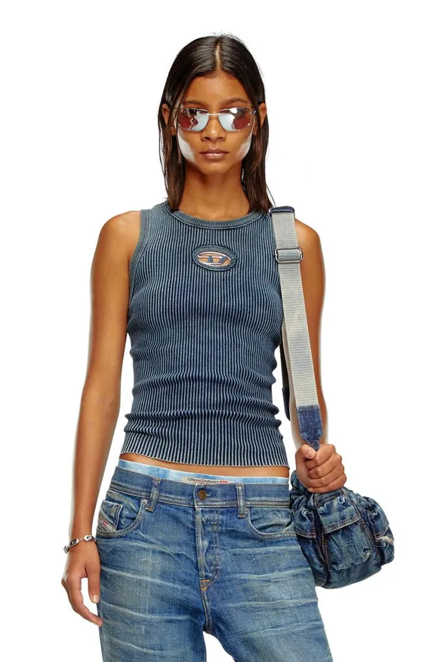 Women Diesel Knitwear MANCHORASL Dark Blue Women Diesel Knitwear MANCHORASL Dark Blue