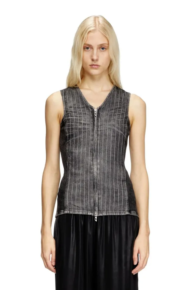 Women Diesel TShirts and Tops DENESSIS Greyblack Women Diesel TShirts and Tops DENESSIS Greyblack