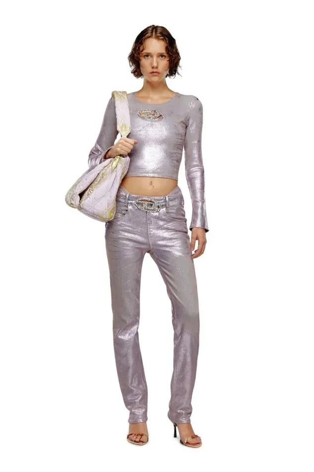 Women Diesel TShirts and Tops DETOP1FSE Pink