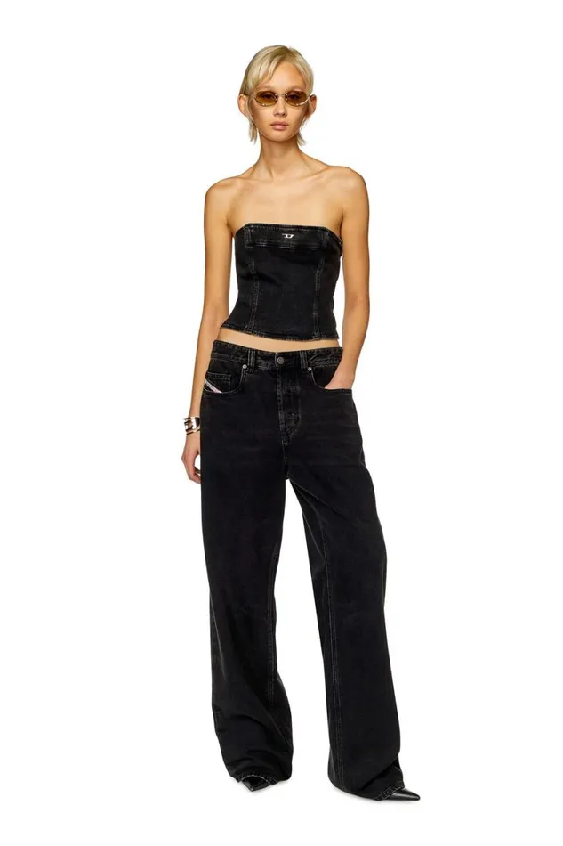 Women Diesel TShirts and Tops DEVILLED Black