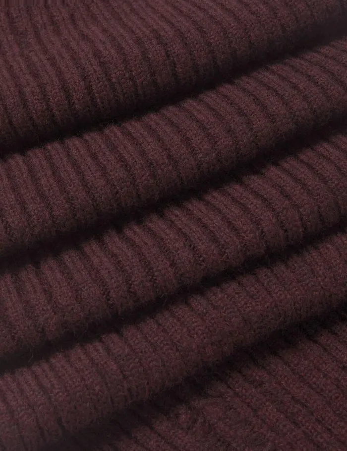 Women Distressed Chunky Scarf Burgundy Stella McCartney Knitwear Women Distressed Chunky Scarf Burgundy Stella McCartney Knitwear