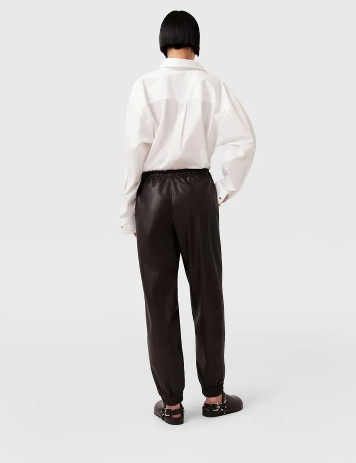 Women Drawstring Alter Mat Sweatpants Dark Chocolate Brown Stella McCartney Pants And Shorts Women Drawstring Alter Mat Sweatpants Dark Chocolate Brown Stella McCartney Pants And Shorts