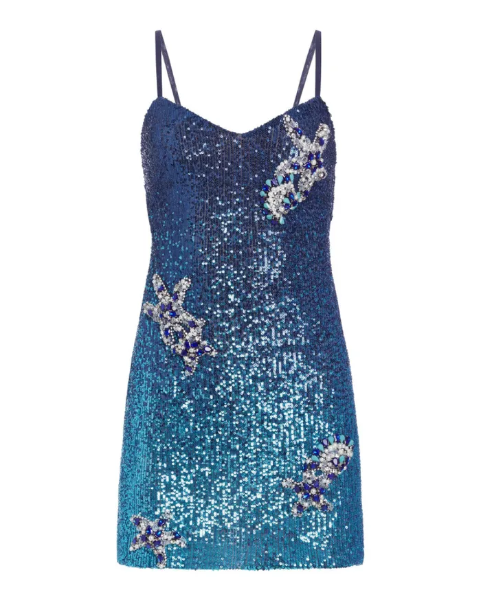 Women Dresses and Jumpsuits PatBO EMBROIDERED OMBRE SEQUIN MINI DRESS FINAL SALE High Tide