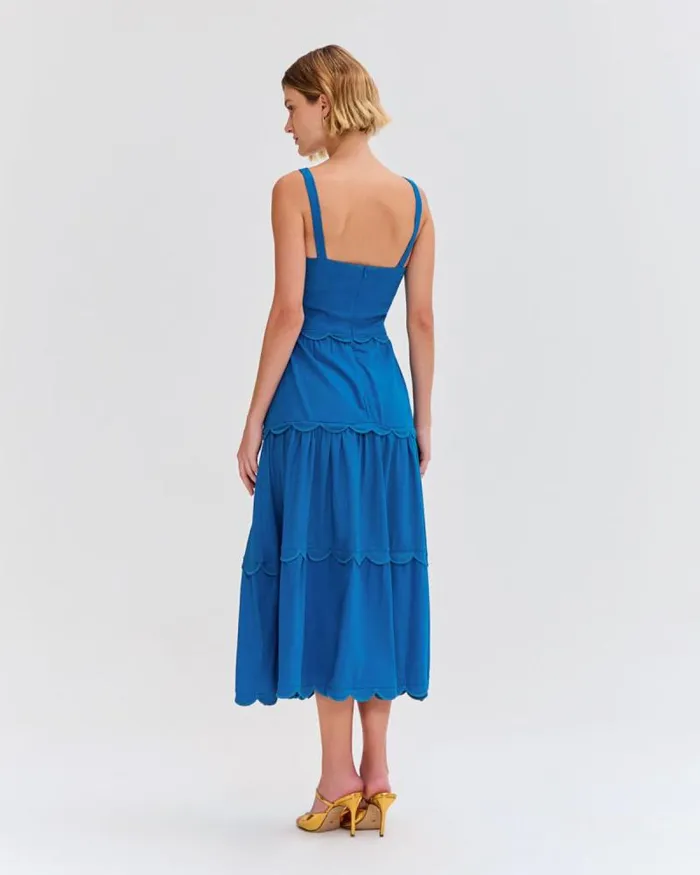 Women Dresses and Jumpsuits PatBO Linen Midi Dress Blue