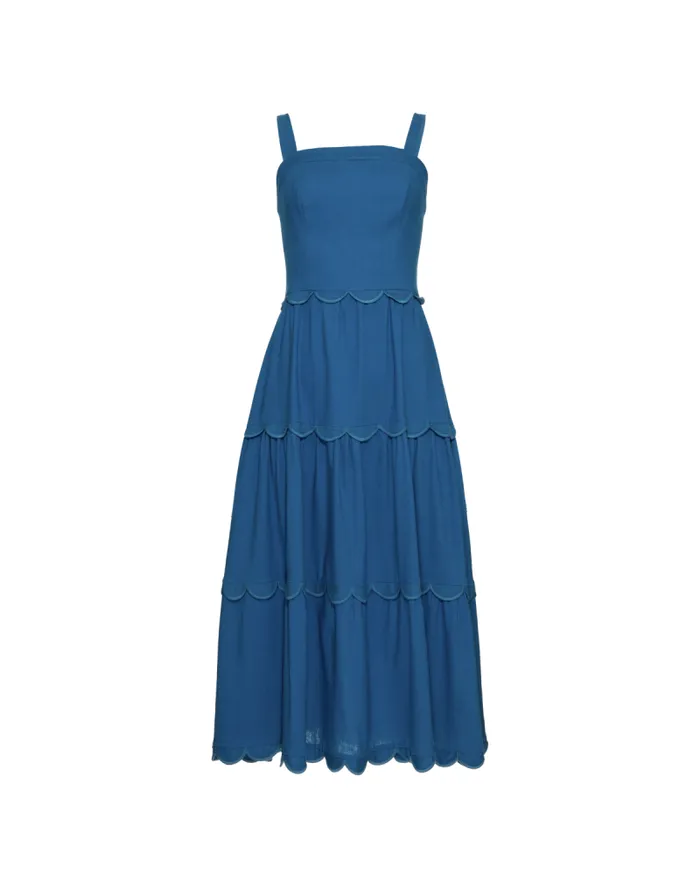 Women Dresses and Jumpsuits PatBO Linen Midi Dress Blue