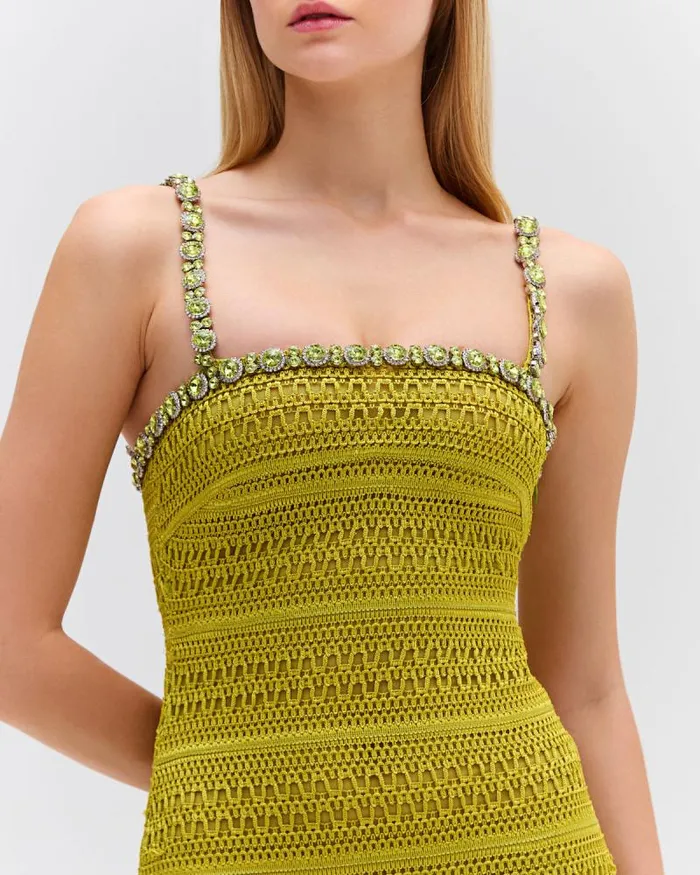 Women Dresses and Jumpsuits PatBO Woven Fringe Maxi Dress FINAL SALE Absinthe