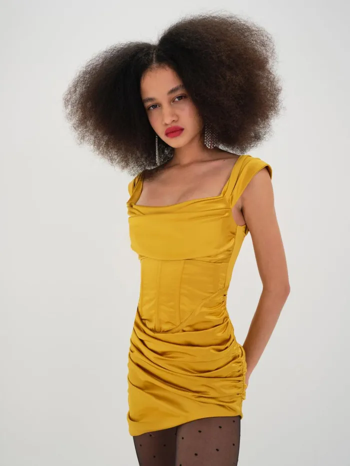 Women Drew Mini Dress Yellow For Love and Lemons Dresses Women Drew Mini Dress Yellow For Love and Lemons Dresses