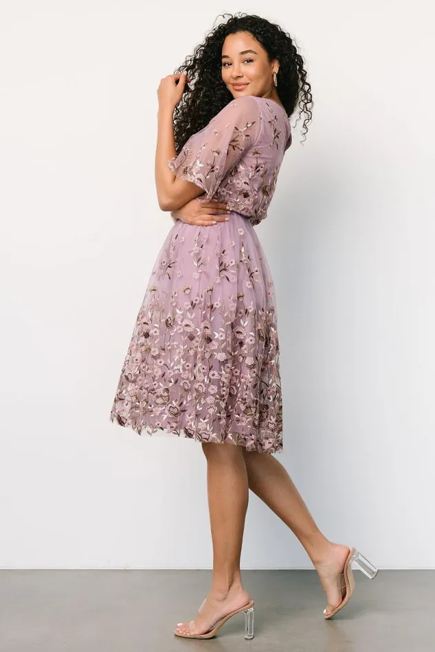 Women Duchess Tulle Dress Lilac Garden Baltic Born Short Dresses Women Duchess Tulle Dress Lilac Garden Baltic Born Short Dresses