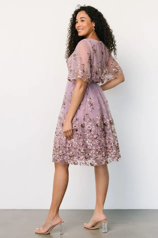 Women Duchess Tulle Dress Lilac Garden Baltic Born Short Dresses Women Duchess Tulle Dress Lilac Garden Baltic Born Short Dresses