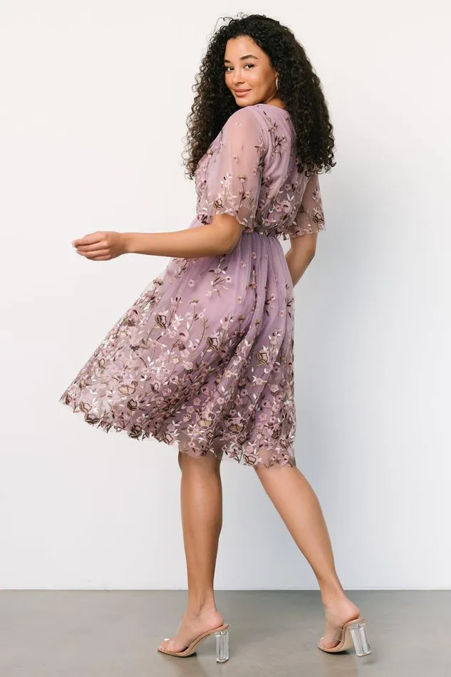 Women Duchess Tulle Dress Lilac Garden Baltic Born Short Dresses Women Duchess Tulle Dress Lilac Garden Baltic Born Short Dresses