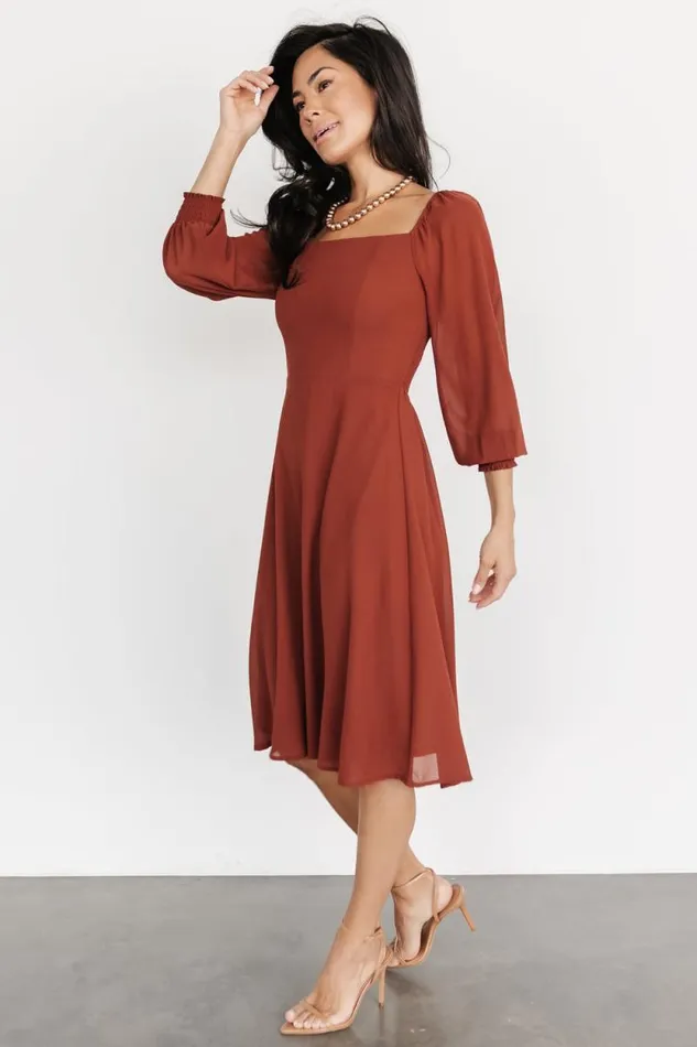 Women Elise Short Dress Cinnamon Baltic Born Short Dresses Women Elise Short Dress Cinnamon Baltic Born Short Dresses