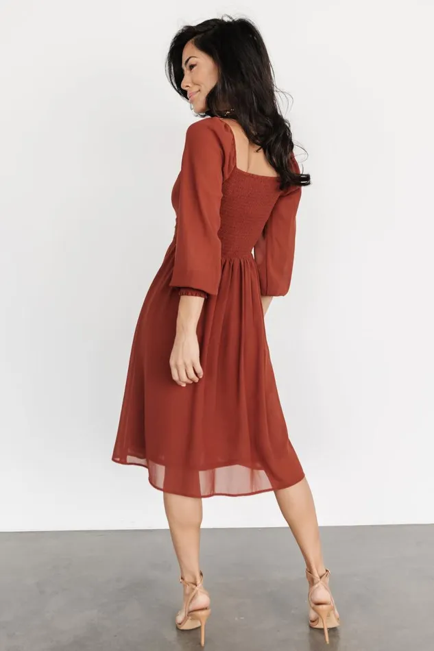 Women Elise Short Dress Cinnamon Baltic Born Short Dresses Women Elise Short Dress Cinnamon Baltic Born Short Dresses