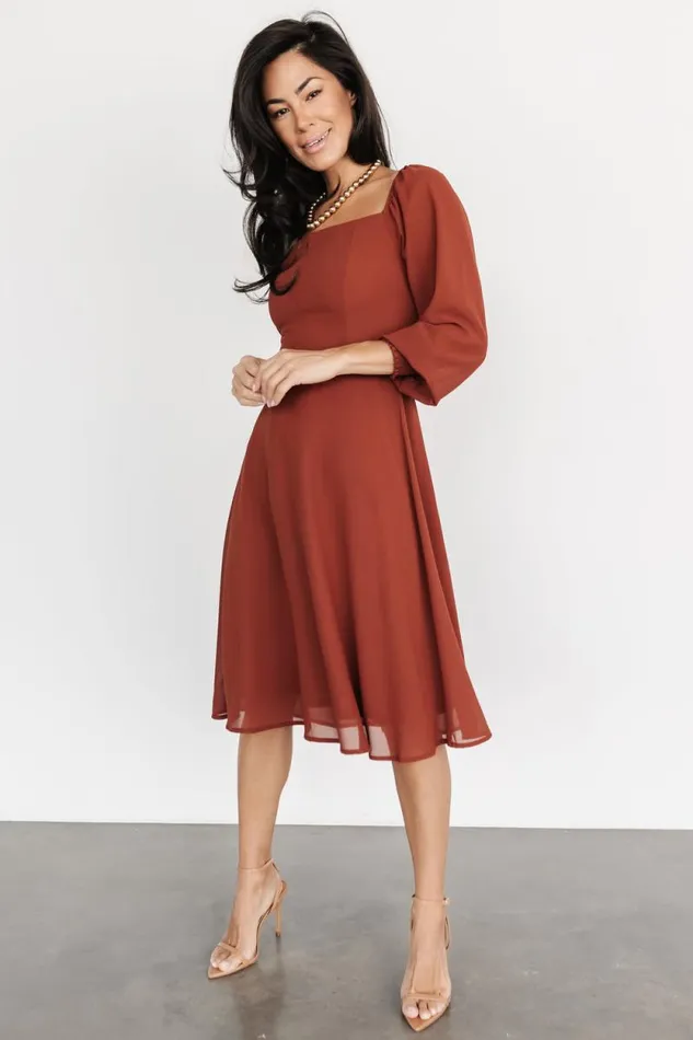 Women Elise Short Dress Cinnamon Baltic Born Short Dresses Women Elise Short Dress Cinnamon Baltic Born Short Dresses