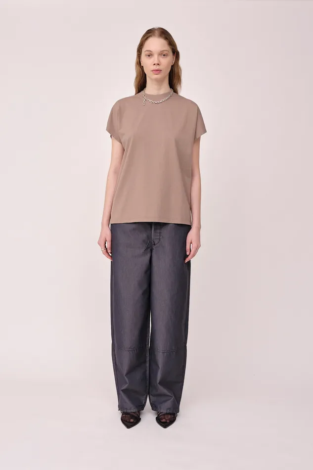 Women Emerson 8211 Taupe Gray Tops and Tshirts Wonhundred