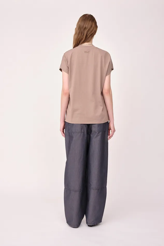 Women Emerson 8211 Taupe Gray Tops and Tshirts Wonhundred