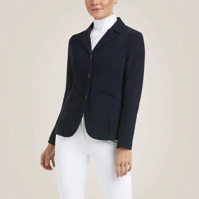 Women English Riding Ariat Speranza Show Coat Navy