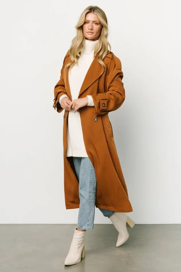 Women Escalante Trench Coat Camel Baltic Born Outerwear Women Escalante Trench Coat Camel Baltic Born Outerwear