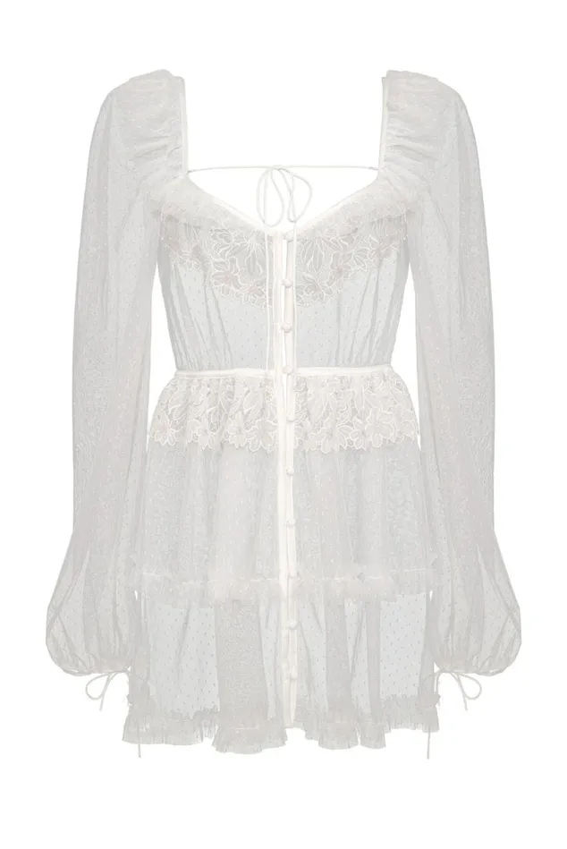 Women Eternal Rose Applique Slip Dress White For Love and Lemons Lingerie Women Eternal Rose Applique Slip Dress White For Love and Lemons Lingerie