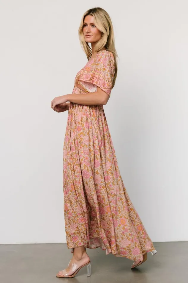 Women Evanthia Maxi Dress Vintage Blush Print Baltic Born Maxi Dresses