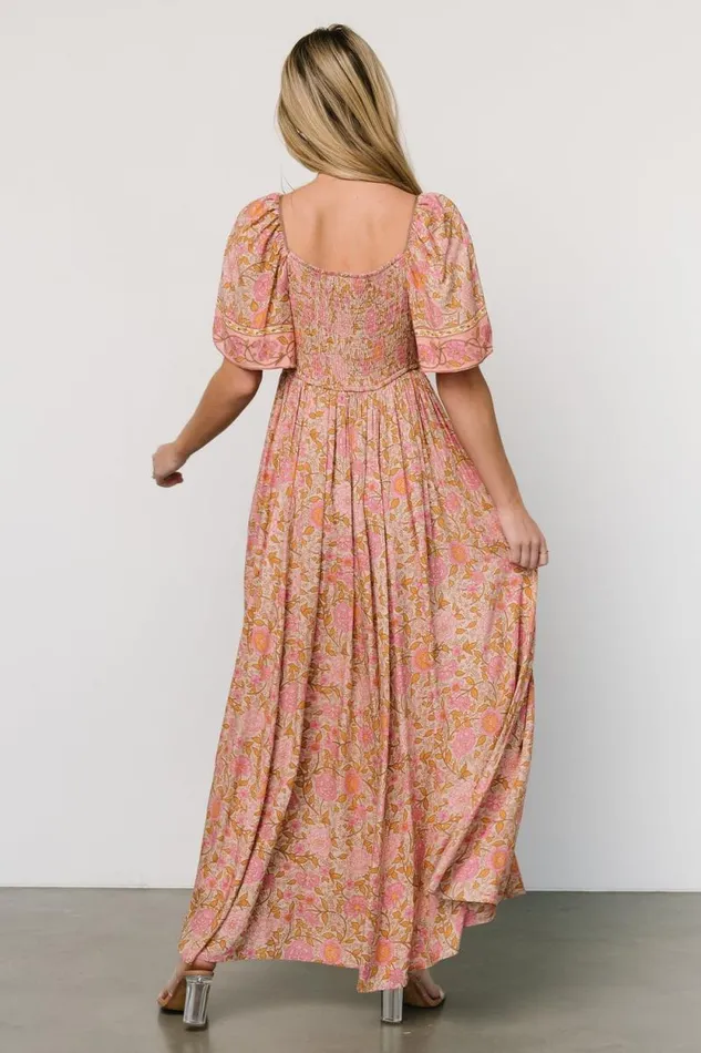 Women Evanthia Maxi Dress Vintage Blush Print Baltic Born Maxi Dresses