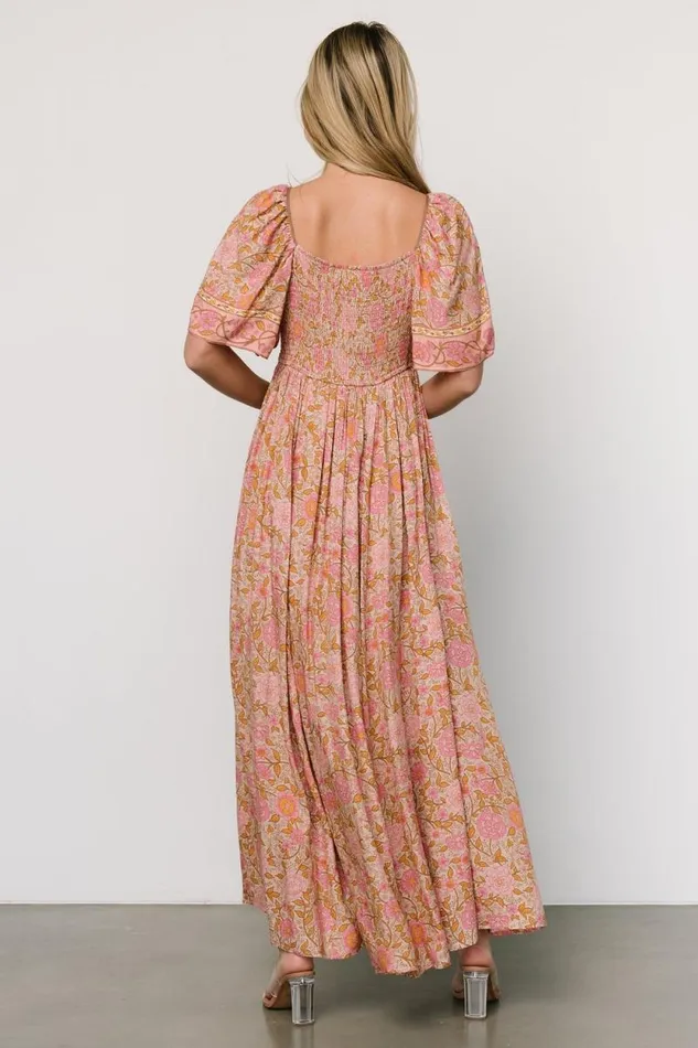 Women Evanthia Maxi Dress Vintage Blush Print Baltic Born Maxi Dresses