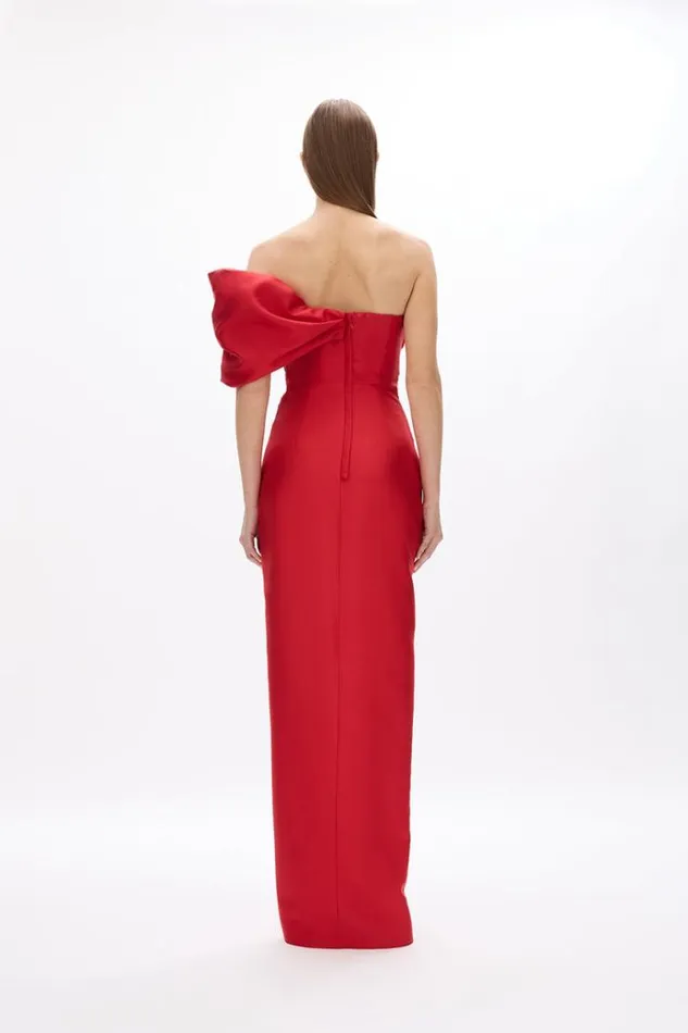 Women Evening Dresses Rachel Gilbert Marlo Gown In Cherry
